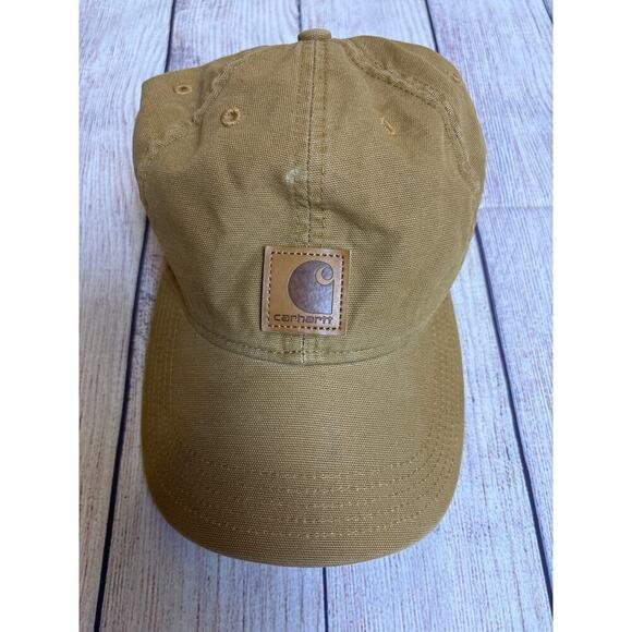 Carhartt Baseball Cap Hat Tan Adjustable - Picture 1 of 5